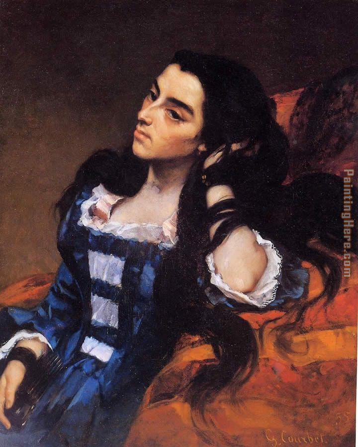 Portrait of a Spanish Lady painting - Gustave Courbet Portrait of a Spanish Lady art painting